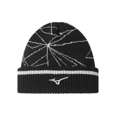 Gorros Mizuno Breath Thermo Estampados Mujer - Negros - Chile M276LQNFEC